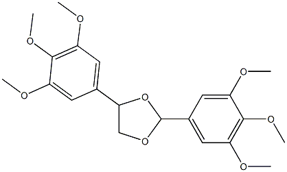 2,5-bis(3,4,5-trimethoxyphenyl)-1,3-dioxolane Struktur