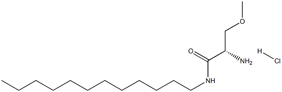 O-methyl-serine dodecylamide hydrochloride Struktur