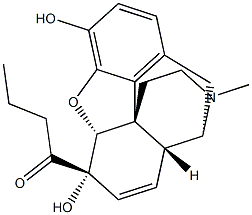 6-monobutanoylmorphine Struktur