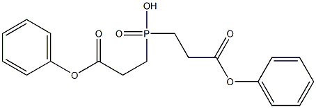 bis(phenoxycarbonylethyl)phosphinic acid Struktur