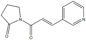 1-(3-(3-pyridyl)acryloyl)-2-pyrrolidinone Struktur