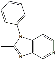 2-methyl-1-phenylimidazo(4,5-c)pyridine Struktur