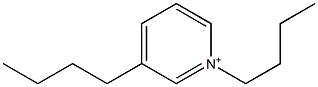 N-butyl-3-butylpyridinium Struktur