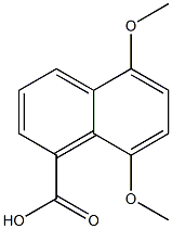 5,8-dimethoxy-1-naphthoic acid Struktur