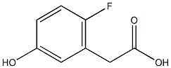 6-fluoro-3-hydroxyphenylacetic acid Struktur