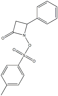 N-tosyloxy-4-phenyl-2-azetidinone Struktur