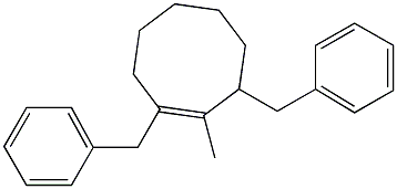 1-METHYL-2,8-DIBENZYLCYCLOOCTENE Struktur