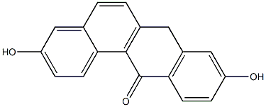 3,9-DIHYDROXYBENZANTHRONE Struktur