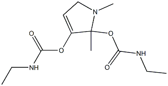 2,3-BIS-N-ETHYLCARBAMOYLOXYMETHYL-1-METHYL-3-PYRROLINE Struktur