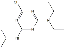 2-CHLORO-4-DIETHYLAMINO-6-ISOPROPYLAMINO-S-TRIAZINE Struktur