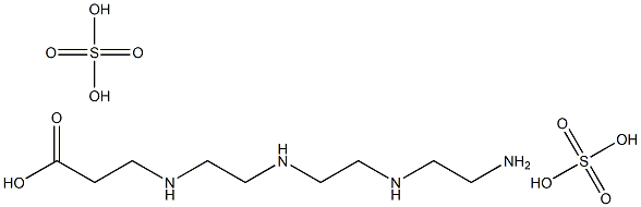 4,7,10,13-TETRAAZATRIDECANOICACIDDIHYDROGENSULPHATE Struktur