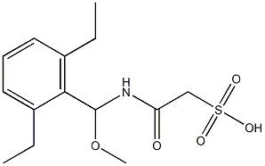 2-((2,6-DIETHYLPHENYL)(METHOXYMETHYL))-AMINO-2-OXOETHANESULPHONICACID Struktur