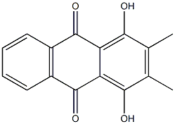 2,3-DIMETHYL-1,4-DIHYDROXYANTHRAQUINONE Struktur