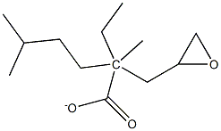 2-OXIRANYLMETHYL2-ETHYL-2,5-DIMETHYLHEXANOATE Struktur