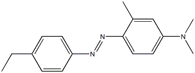 2-METHYL-4'-ETHYL-4-DIMETHYLAMINOAZOBENZENE Struktur