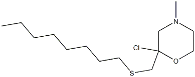 N-METHYL-N-N-OCTYLTHIOMETHYLMORPHOLINECHLORIDE Struktur