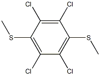 1,4-BIS(METHYLTHIO)TETRACHLOROBENZENE Struktur