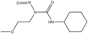 3-CYCLOHEXYL-1-(2-METHOXYETHYL)-1-NITROSOUREA Struktur