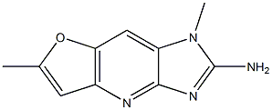 2-AMINO-(1,6)-DIMETHYLFURO(2,3-E)IMIDAZO(4,5-B)PYRIDINE Struktur