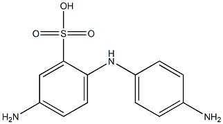 5-AMINO-2-[(4-AMINOPHENYL)AMINO]-BENZENESULPHONICACID Struktur