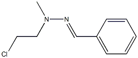 N'-METHYL-N'-BETA-CHLOROETHYLBENZALDEHYDEHYDRAZONE Struktur