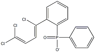 2-(1,4,4-TRICHLOROBUTA-1,3-DIENYL)DIPHENYLPHOSPHINATE Struktur