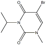 BROMO-ISOPROPYL-METHYLURACIL Struktur