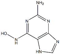 2-AMINO-N-HYDROXYADENINE Struktur