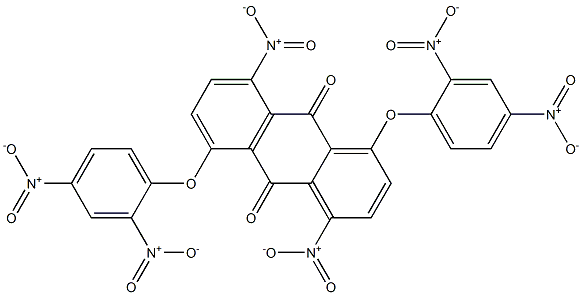 4,8-DINITRO-1,5-DI(2,4-DINITROPHENOXY)ANTHRAQUINONE Struktur