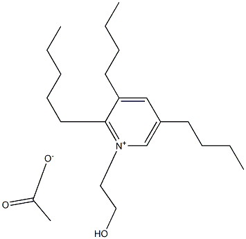 1-(2-HYDROXYETHYL)-3,5-DIBUTYL-2-PENTYLPYRIDINIUMACETATE Struktur