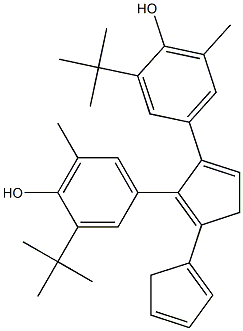 DI(3-TERT-BUTYL-4-HYDROXY-5-METHYLPHENYL)-DICYCLOPENTADIEN. Struktur