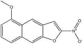 2-NITRO-5-METHOXYNAPHTHO[3,2-B]FURAN Struktur