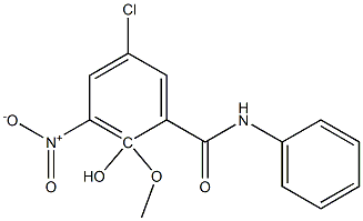 5CHLORO2METHOXY3NITROSALICYLANILIDE Struktur