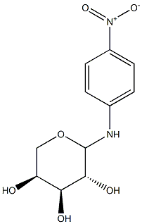 N-PARA-NITROPHENYL-L-ARABINOSYLAMINE Struktur