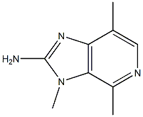 2-AMINO-3,4,7-TRIMETHYLIMIDAZO[4,5-C]PYRIDINE Struktur