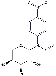 N-NITROSO-N-PARA-NITROPHENYL-L-ARABINOSYLAMINE Struktur