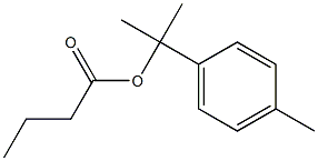 Butyric acid, 1 methyl-1-p-tolyethyl ester Struktur