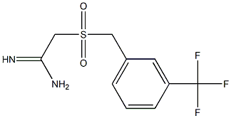 2-(3-TRIFLUOROMETHYLPHENYLMETHANESULPHONYL)ACETAMIDINE Struktur