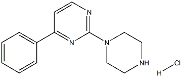 4-(4-Phenylpyrimidin-2-yl)piperazinehydrochloride Struktur