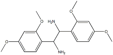 1,2-BIS(2,4-DIMETHOXYPHENYL)ETHANE-1,2-DIAMINE Struktur