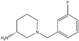 (3R)-1-(3-fluorobenzyl)piperidin-3-amine Struktur