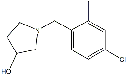 1-(4-chloro-2-methylbenzyl)pyrrolidin-3-ol Struktur