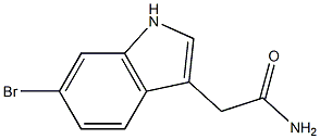 2-(6-bromo-1H-indol-3-yl)acetamide Struktur