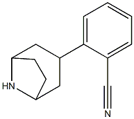 2-(8-azabicyclo[3.2.1]oct-3-yl)benzonitrile Struktur