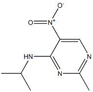 2-methyl-N-(1-methylethyl)-5-nitropyrimidin-4-amine Struktur