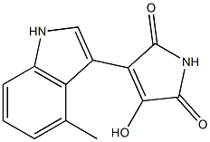 3-hydroxy-4-(4-methyl-1H-indol-3-yl)-1H-pyrrole-2,5-dione Struktur