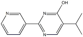 5-(1-methylethyl)-2-pyridin-3-ylpyrimidin-4-ol Struktur