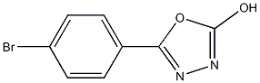 5-(4-bromophenyl)-1,3,4-oxadiazol-2-ol Struktur