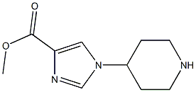 methyl 1-piperidin-4-yl-1H-imidazole-4-carboxylate Struktur