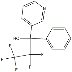 2,2,3,3,3-PENTAFLUORO-1-PHENYL-1-(3-PYRIDYL)PROPAN-1-OL Struktur